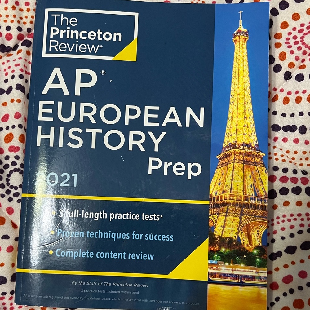 AP European History Princeton Review Book
